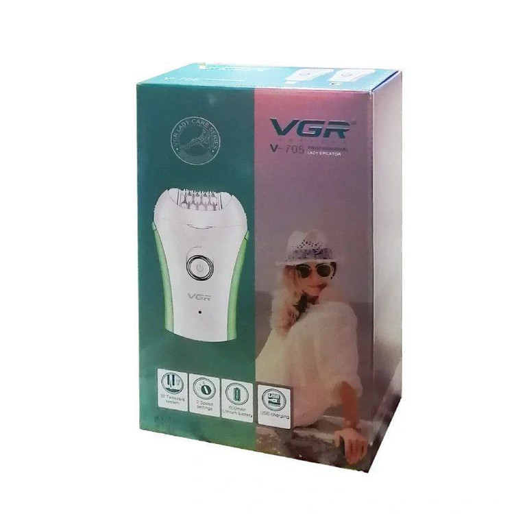 اپیلاتور وی جی آر مدل V-705 شارژی چند کاره